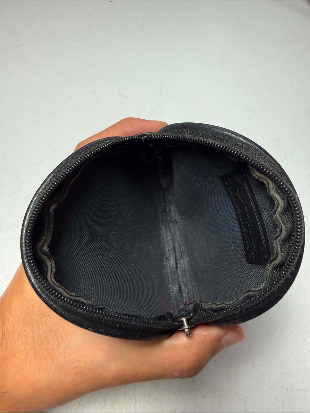 MCM Black Circular Coin Pouch with Tassel- - Picture 7 of 8
